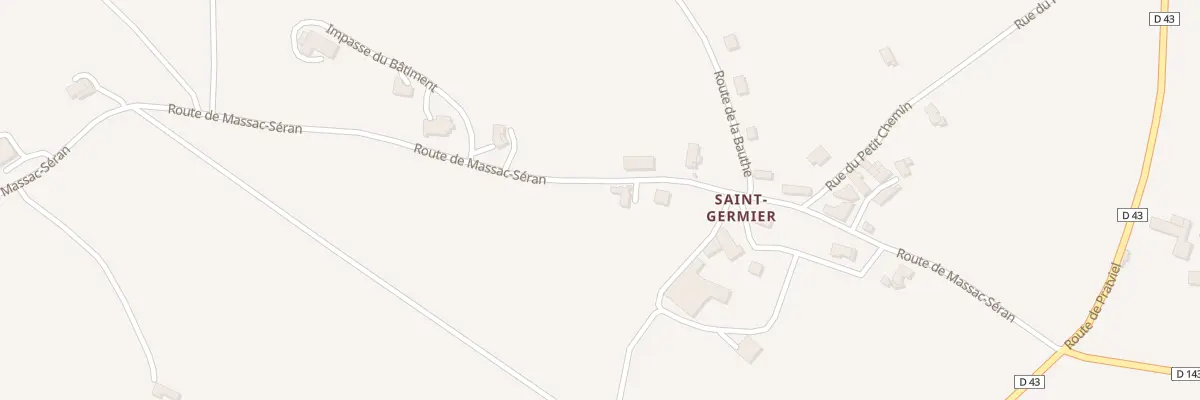 Plan du 5200 Saint Germier à Teyssode