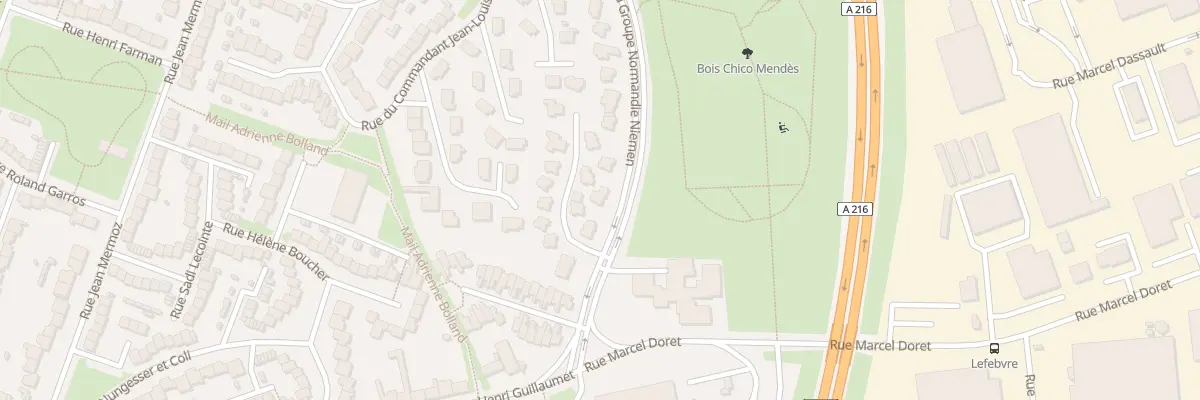 Plan du 74 Rue Grp Normandie Niemen à Calais