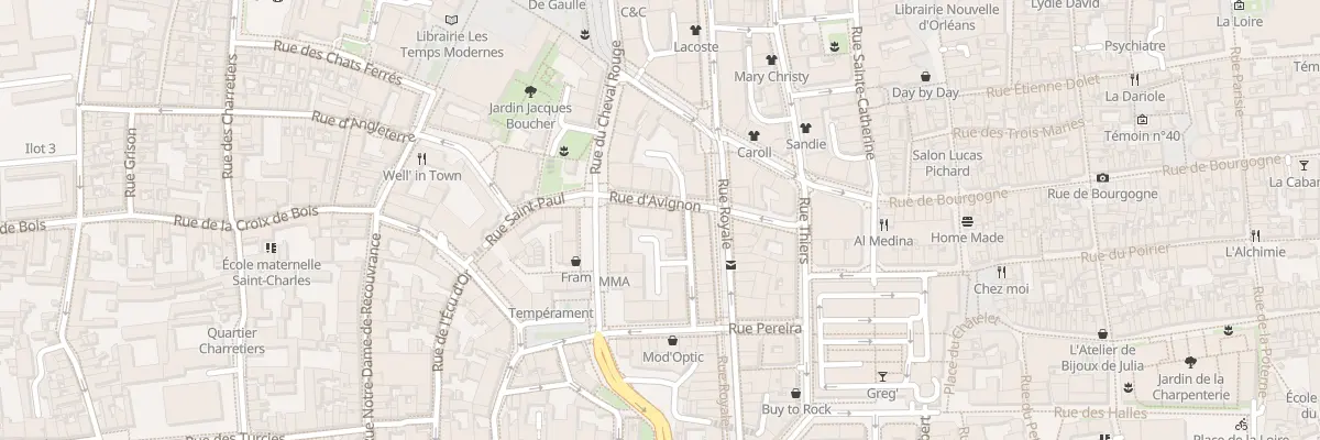 Plan du 3 Rue d’Avignon à Orléans