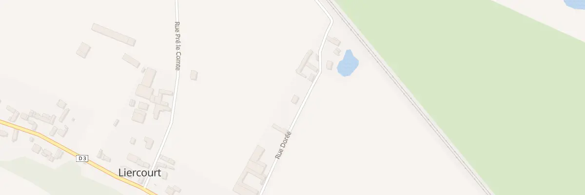Plan du 185 Rue Dorée à Liercourt