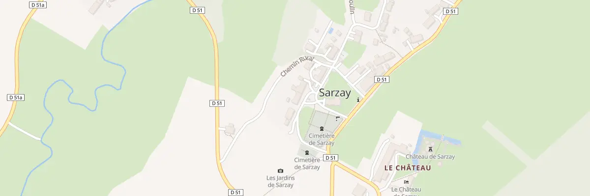 Plan du 1 Pl des Combattants en Afn à Sarzay