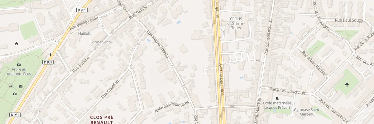 Plan du 19B Rue Neuve Tudelle à Orléans