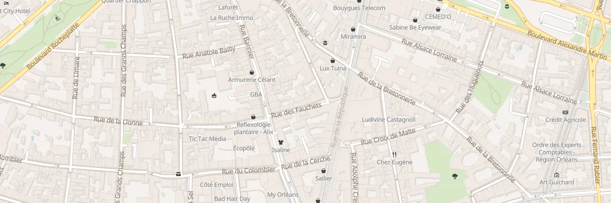 Plan du 8 Rue des Fauchets à Orléans