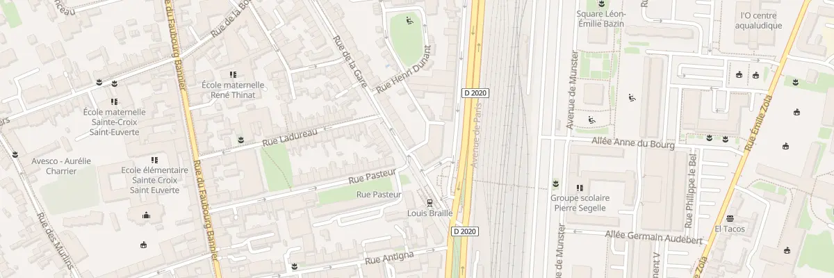 Plan du 4 Rue de la Gare à Orléans