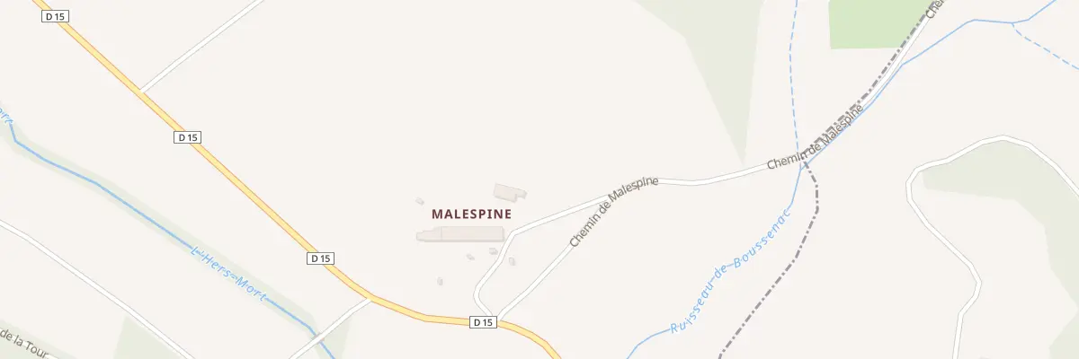 Plan du 250 Che de Malespine à Payra-sur-l’Hers