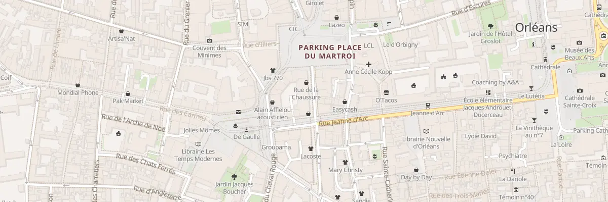 Plan du 85 Rue Royale à Orléans