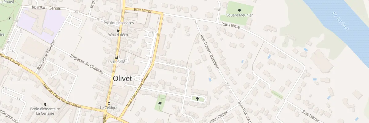Plan du 77 Rue Monseigneur Joseph Foucard à Olivet