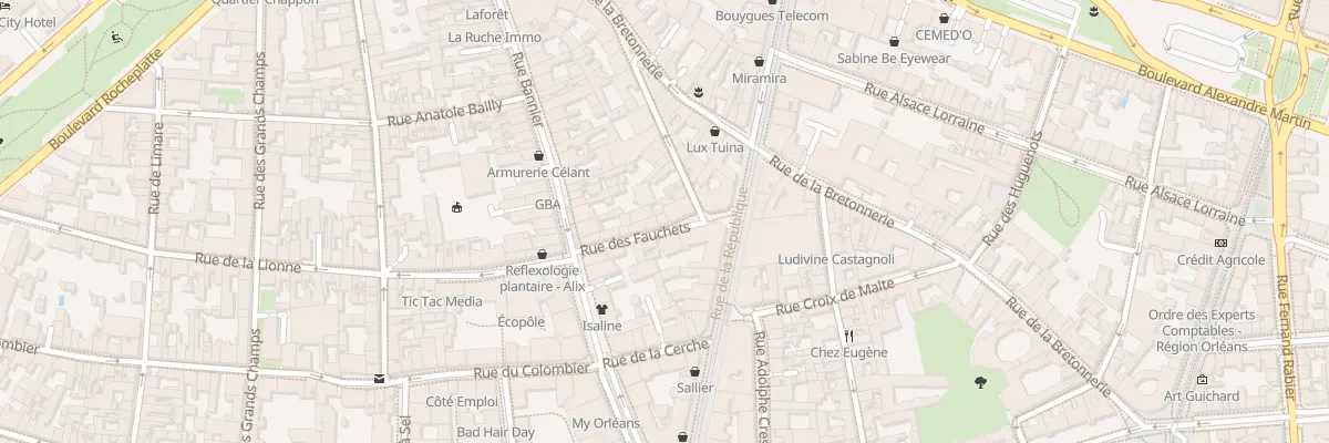 Plan du 6 Rue des Fauchets à Orléans