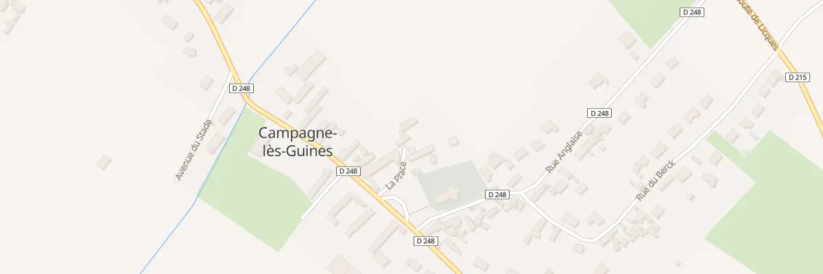 Plan du 55 La Place à Campagne-lès-Guines