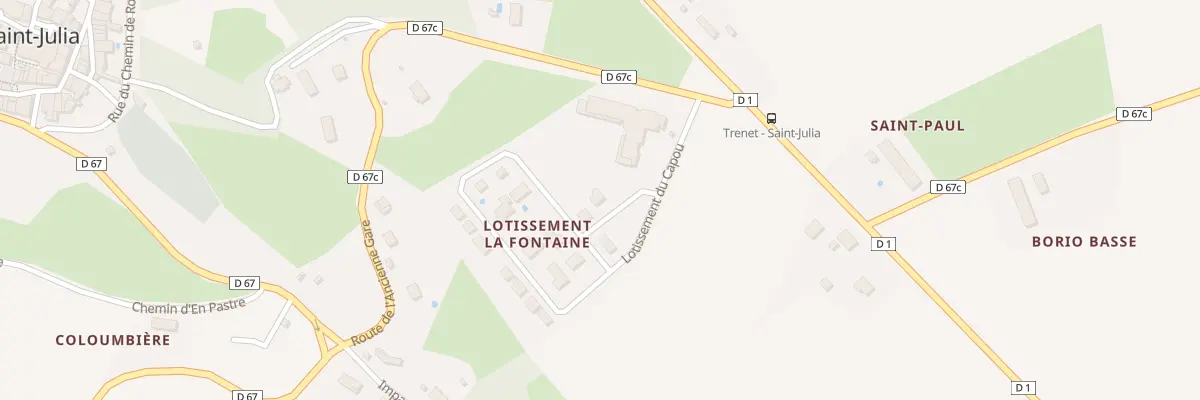 Plan du 19 Lot du Capou à Saint-Julia