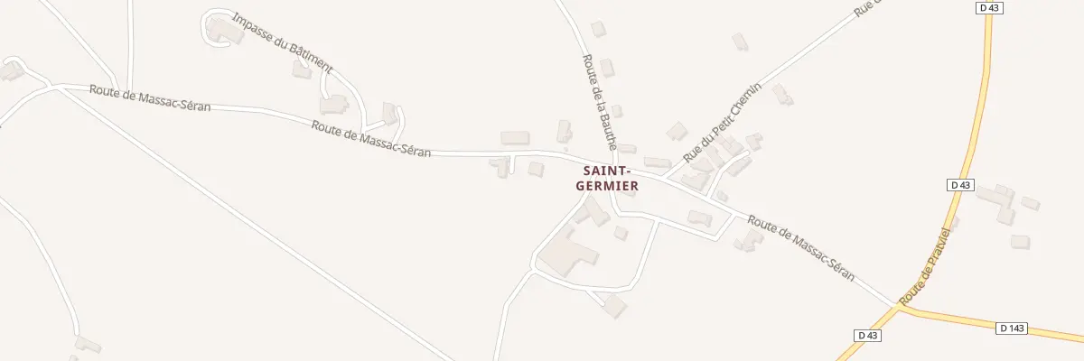 Plan du 5201 Saint Germier à Teyssode