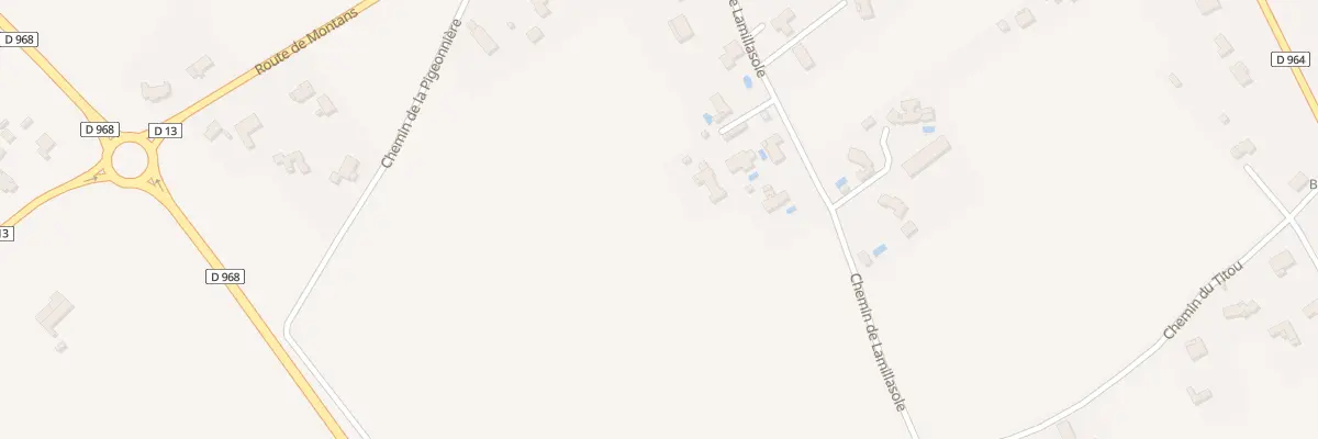 Plan du 320 Che de Lamillasole à Brens