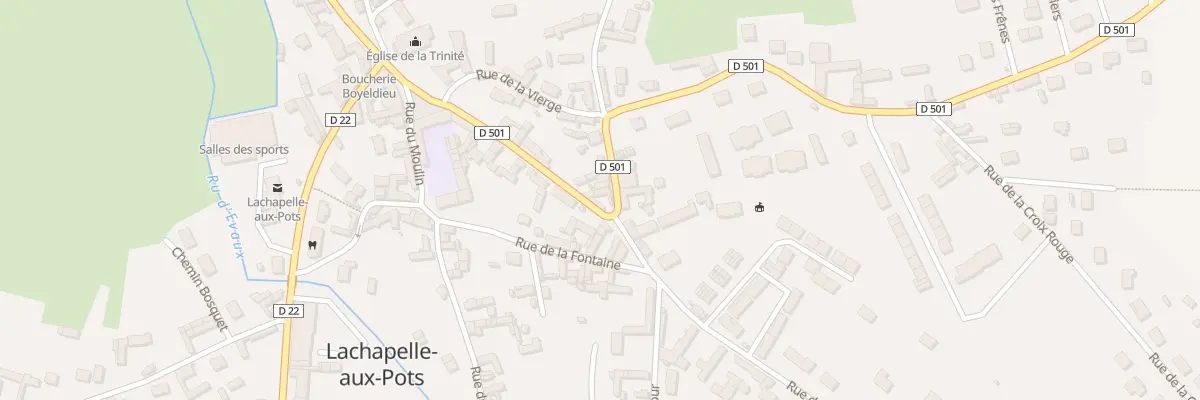 Plan du 7 Rue de la Ferme à Lachapelle-aux-Pots