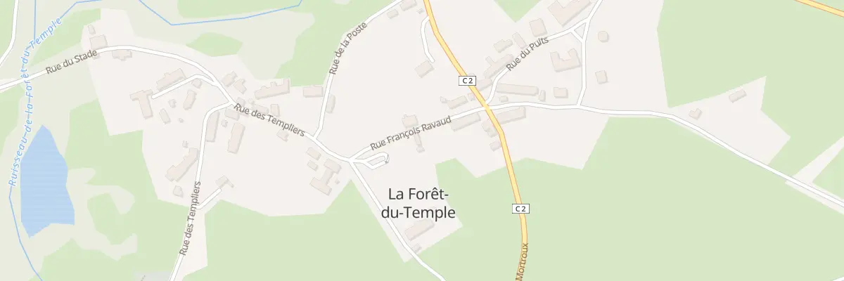 Plan du 2 Rue François Ravaud à La Forêt-du-Temple