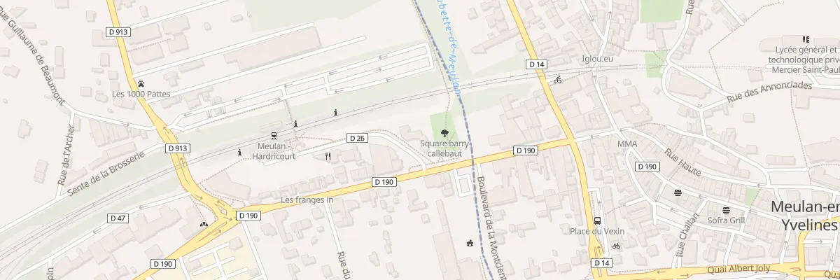 Plan du 4 Av de la Gare à Hardricourt