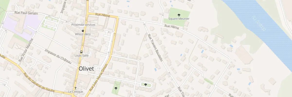 Plan du 72 Rue Travers Baudelin à Olivet