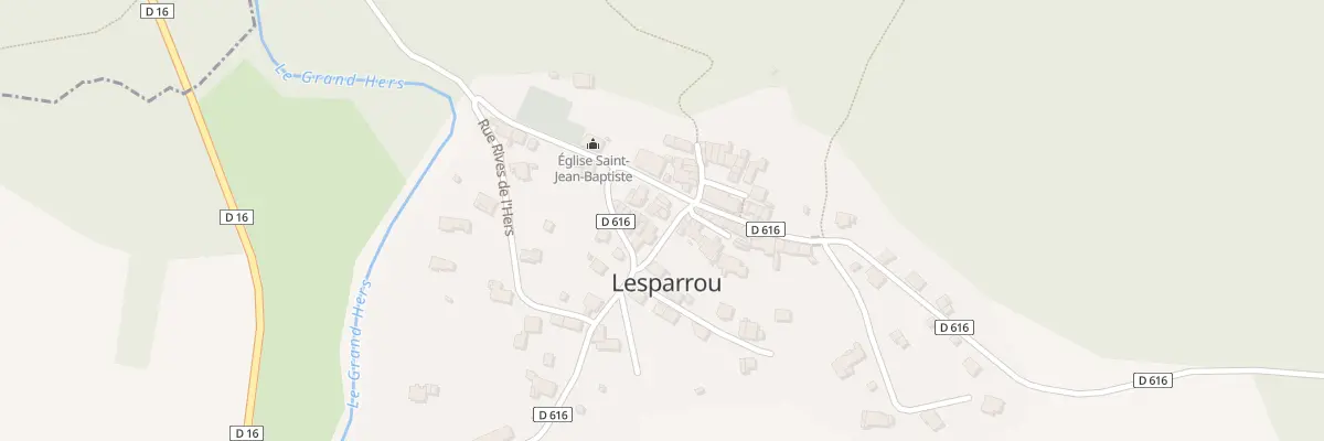 Plan du 2 Pl de la Mairie à Lesparrou