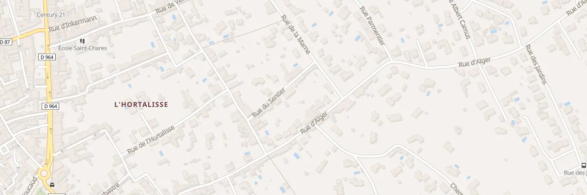Plan du 16 Rue du Sentier à Gaillac