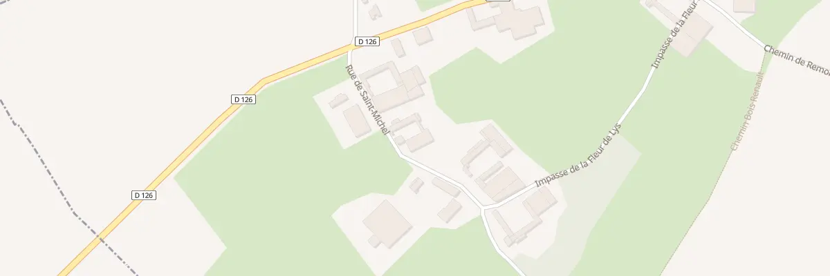 Plan du 5 Rue de St Michel ( Remortier ) à Bimont