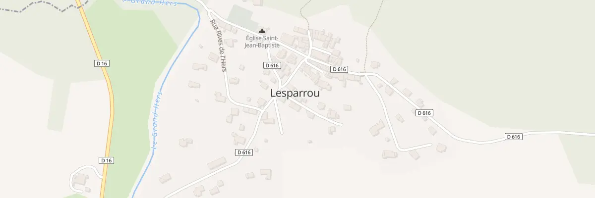 Plan du 3 Rue de la Poste à Lesparrou