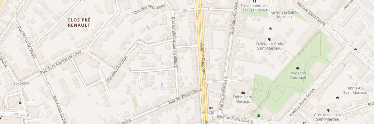 Plan du 70 Av Dauphine à Orléans
