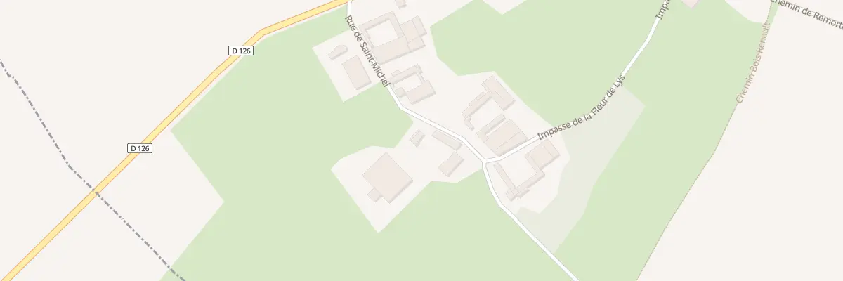 Plan du 8 Rue de St Michel ( Remortier ) à Bimont