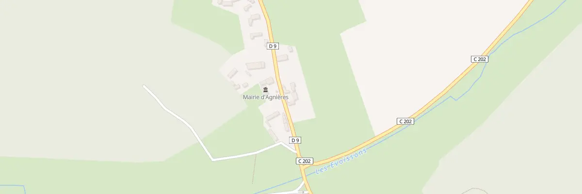Plan du 2 Rue des Évoissons à Hescamps