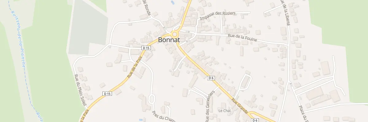 Plan du 2 Rue Grande à Bonnat