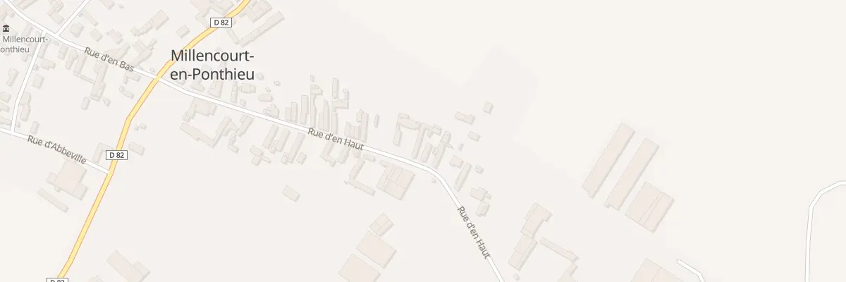 Plan du 25 Rue d’En Haut à Millencourt-en-Ponthieu