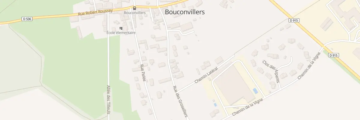 Plan du 11 Rue des Groseillers à Bouconvillers