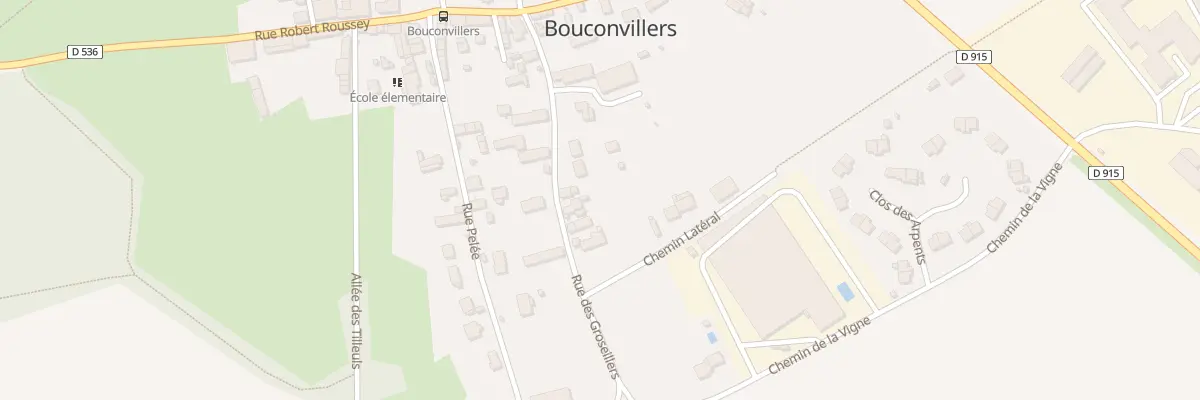 Plan du 13 Rue des Groseillers à Bouconvillers