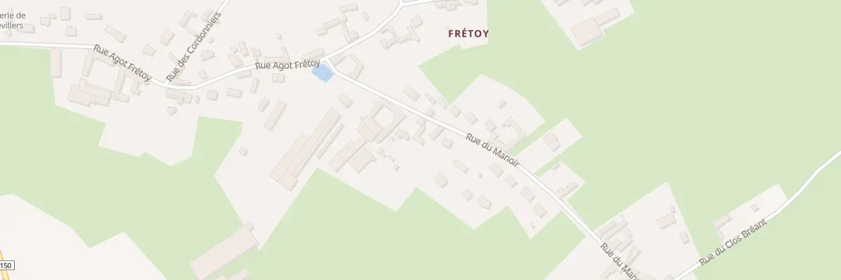 Plan du 10 Rue du Manoir (fretoy) à Grémévillers