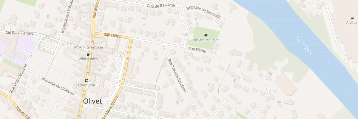 Plan du 55 Rue Travers Baudelin à Olivet