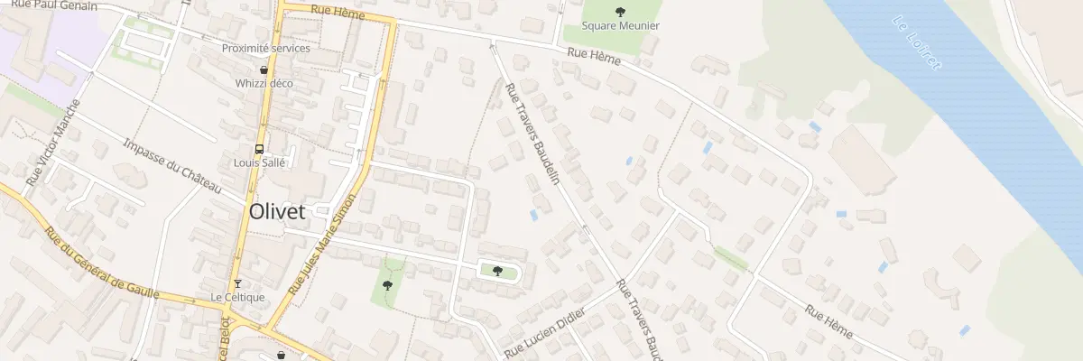 Plan du 128 Rue Travers Baudelin à Olivet