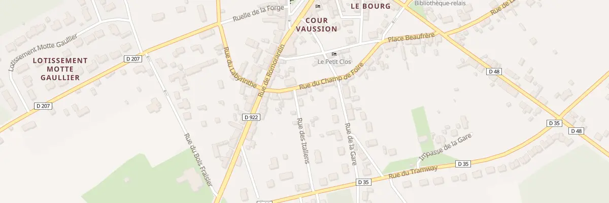 Plan du 11 Rue du Champ de Foire à Chaumont-sur-Tharonne