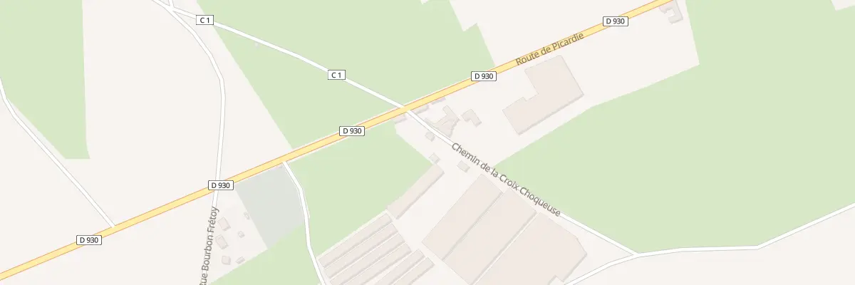 Plan du 2 Che de la Croix Choqueuse à Grémévillers