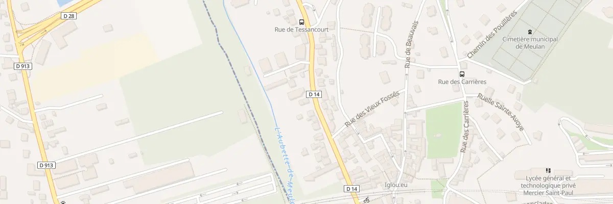 Plan du 25 Rue de Tessancourt à Meulan-en-Yvelines