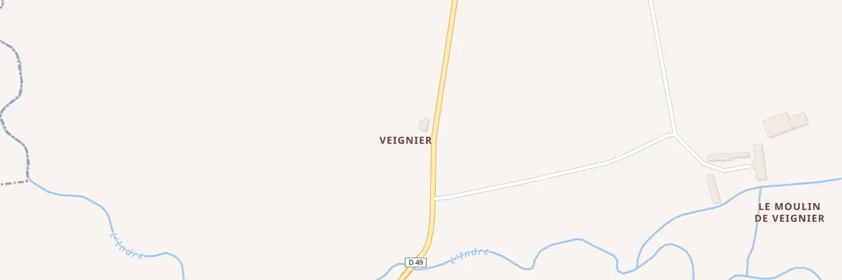 Plan du 208 Les Petoux à Montipouret