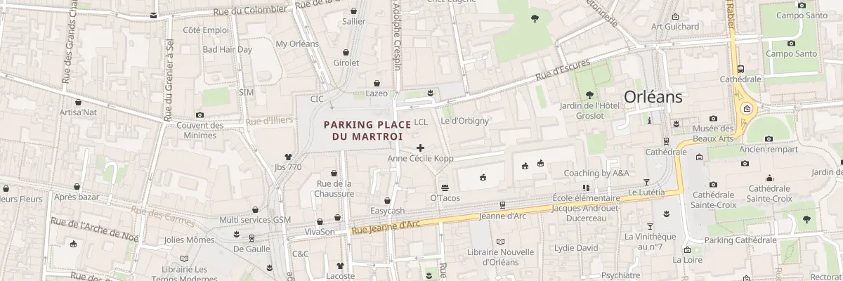 Plan du 66 Rue Sainte-Catherine à Orléans