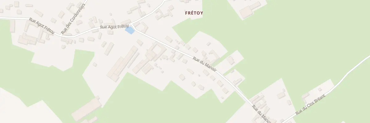 Plan du 12 Rue du Manoir (fretoy) à Grémévillers