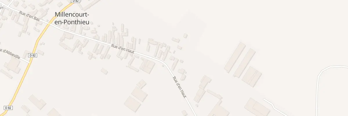 Plan du 29T Rue d’En Haut à Millencourt-en-Ponthieu