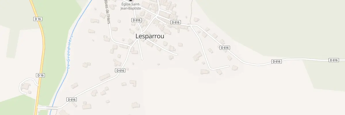 Plan du 12 Rue de la Poste à Lesparrou