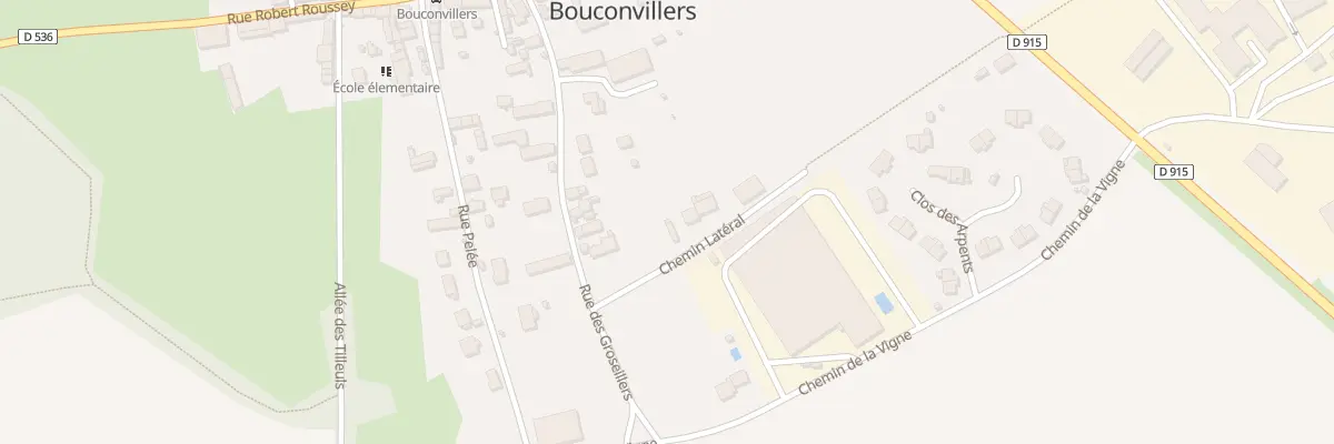 Plan du 7 Che Latéral à Bouconvillers