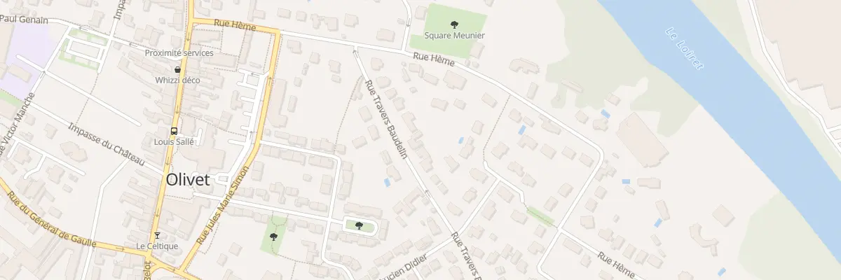 Plan du 129 Rue Travers Baudelin à Olivet