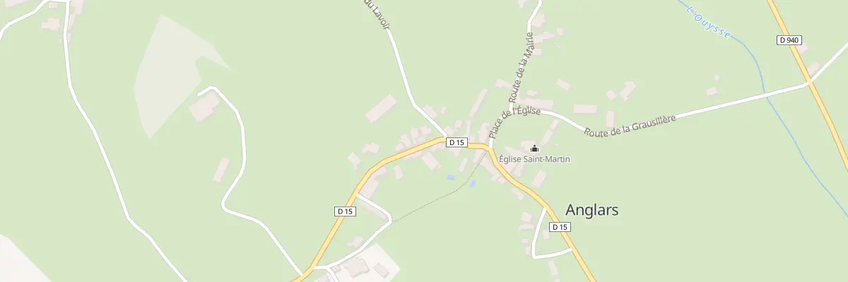 Plan du 94 Rte de Rueyres à Anglars
