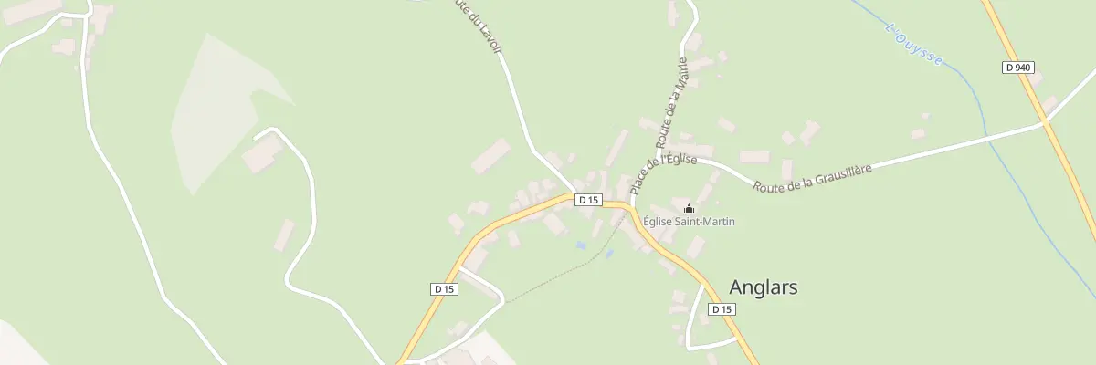 Plan du 76 Rte de Rueyres à Anglars