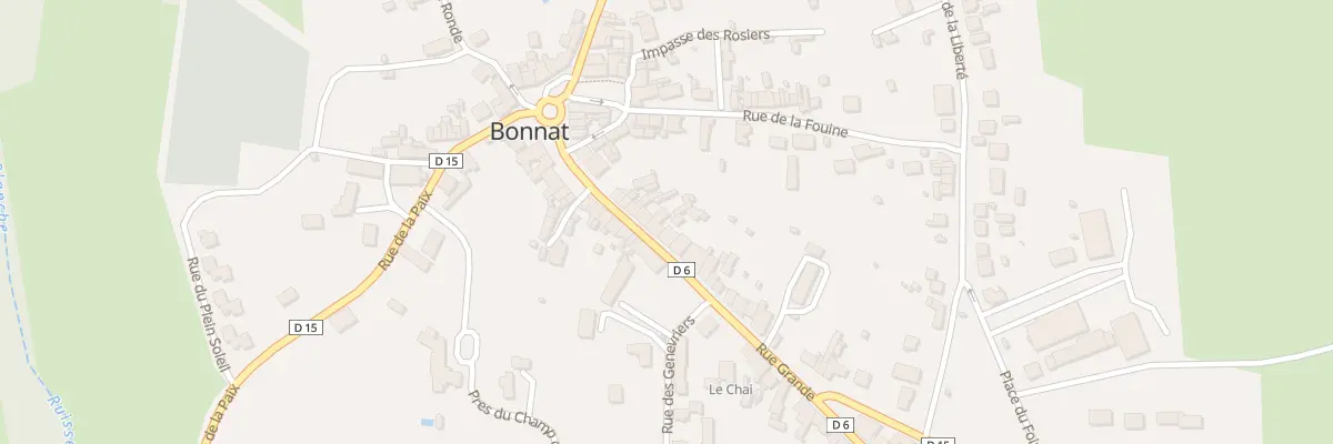 Plan du 9 Rue Grande à Bonnat