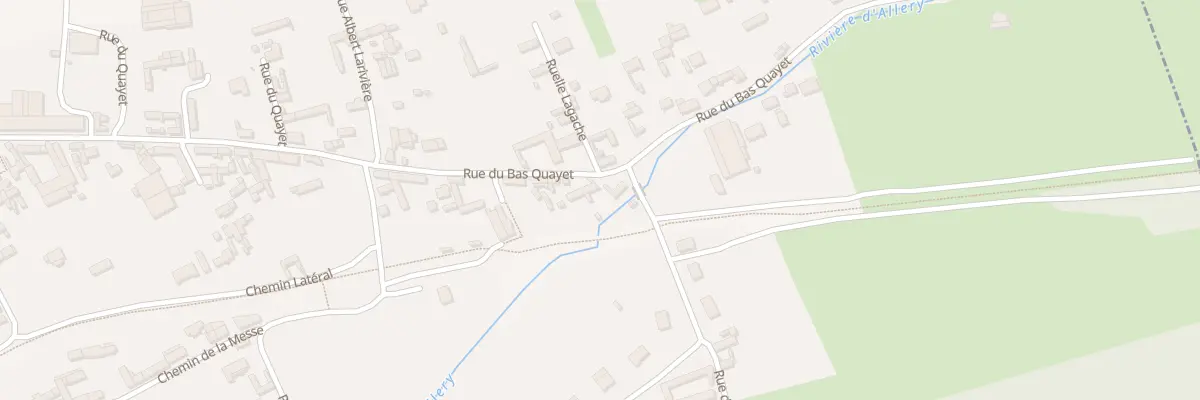 Plan du 160 Rue du Bas Quayet à Allery