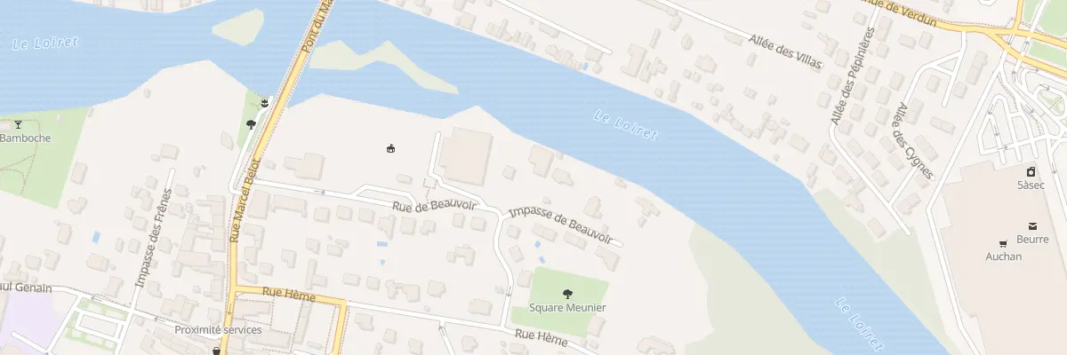 Plan du 25 Imp de Beauvoir à Olivet