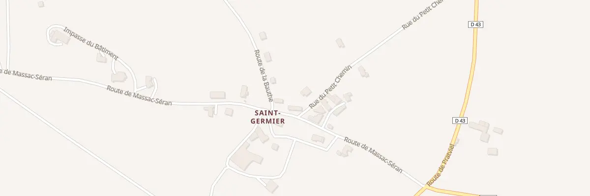 Plan du 5121 Saint Germier à Teyssode